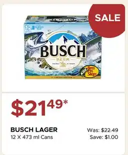 The Beer Store BUSCH LAGER offer