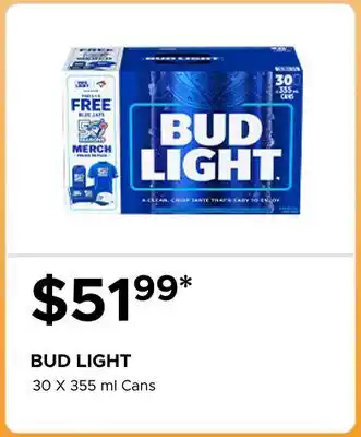 The Beer Store BUD LIGHT offer