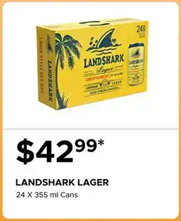 The Beer Store LANDSHARK LAGER offer