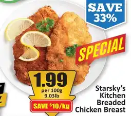 Starsky Starsky's Kitchen Breaded Chicken Breast offer