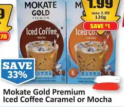Starsky Mokate Gold Premium Iced Coffee Caramel or Mocha offer