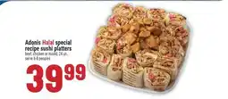 Marché Adonis Adonis Halal special recipe sushi platters offer