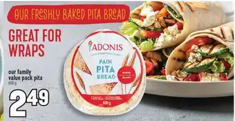 Marché Adonis ADONIS Pain Pita Bread offer