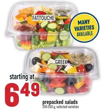 Marché Adonis prepacked salads offer