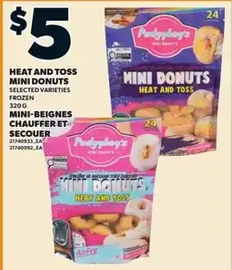 Loblaws Heat and toss mini donuts offer