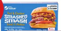 Giant Tiger Beef & Cheddar SMASHED offer