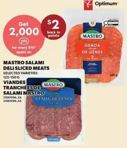 Loblaws Mastro salami deli sliced meats offer