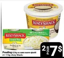 Pasquier Pouding 624g ou sans sucre ajouté 4 x 113g KOZY SHACK offer