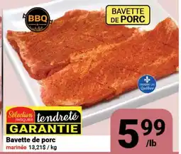 Pasquier Bavette de porc marinée offer