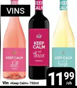 Pasquier Vin Keep Calm offer