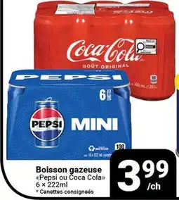 Pasquier Boisson gazeuse Pepsi ou Coca Cola offer
