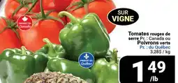 Pasquier Tomates rouges de serre ou Poivrons verts offer