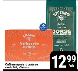 Pasquier Café en capsule 12 unités ou moulu 340g Stefano offer