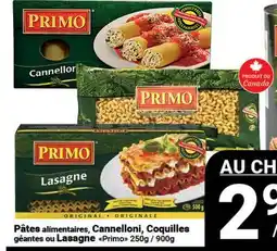 Pasquier Pâtes alimentaires, Cannelloni, Coquilles géantes ou Lasagne Primo offer