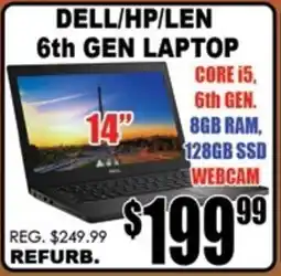 TechSource DELL/HP/LEN 6th GEN LAPTOP offer