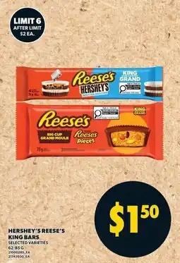 Loblaws Hershey's reese's king bars offer
