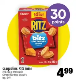 Super C craquelins Ritz mini | Christie Ritz mini crackers offer