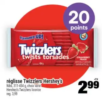 Super C réglisse Twizzlers Hershey's | Hershey's Twizzlers licorice offer