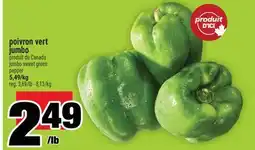 Super C poivron vert jumbo | jumbo sweet green pepper offer