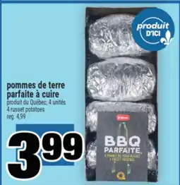 Super C pommes de terre parfaite à cuire | 4 russet potatoes offer