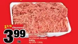 Super C pork haché maigre | lean ground pork, econo pack offer