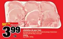 Super C côtelettes de porc frais | fresh duo pork loin chops offer