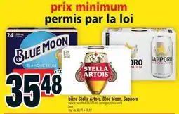 Super C bière Stella Artois, Blue Moon, Sapporo | beer offer