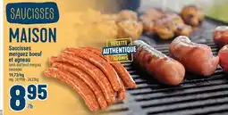 Marché Adonis SAUCISSES MERGUEZ BOEUF ET AGNEAU | LAMB AND BEEF MERGUEZ SAUSAGES offer