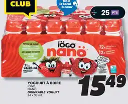 IGA IÖGO DRINKABLE YOGURT offer