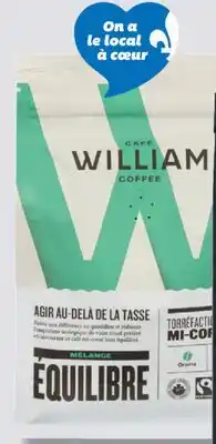 IGA CAFÉ WILLIAM ORGANIC AND FAIRTRADE COFFEE BEANS offer