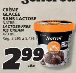 IGA NATREL LACTOSE-FREE ICE CREAM offer
