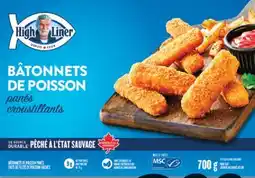 IGA HIGH LINER FROZEN BREADED FISH STICKS offer