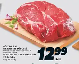 IGA BONELESS BOTTOM BLADE ROAST offer