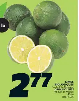 IGA ORGANIC LIMES offer