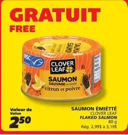 IGA CLOVER LEAF FLAKED SALMON offer