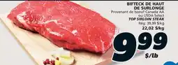 IGA USDA Select TOP SIRLOIN STEAK offer