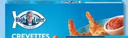 IGA HIGH LINER FROZEN BREADED FISH STICKS, BURGERS, FILLETS, BUTTERFLY OR POPCORN SHRIMP offer