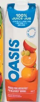 IGA OASIS VEGETABLE COCKTAIL, FRUIT JUICE, DRINK OR NECTAR OR ICED TEA offer