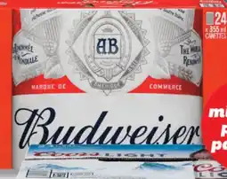 IGA BUDWEISER BEER offer