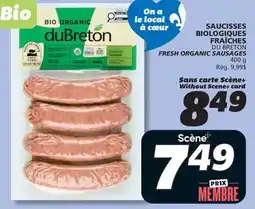 IGA DU BRETON FRESH ORGANIC SAUSAGES offer