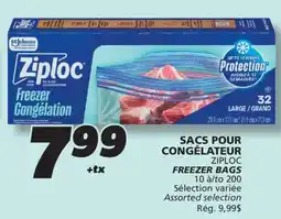 IGA ZIPLOC FREEZER BAGS offer