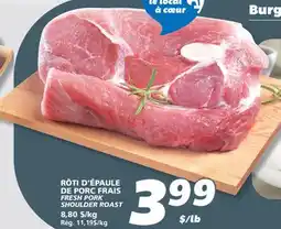 IGA FRESH PORK SHOULDER ROAST offer