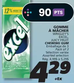 IGA EXCEL JUICY FRUIT CHEWING GUM offer