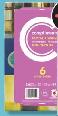 IGA COMPLIMENTS FACIAL TISSUES offer