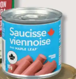IGA MAPLE LEAF VIENNA SAUSAGE offer
