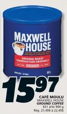 IGA MAXWELL HOUSE GROUND COFFEE offer