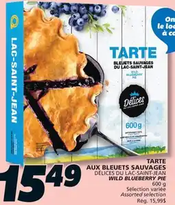 IGA DÉLICES DU LAC-SAINT-JEAN WILD BLUEBERRY PIE offer