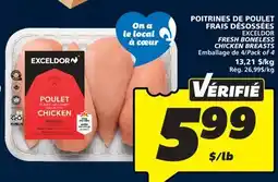 IGA EXCELDOR FRESH BONELESS CHICKEN BREASTS offer