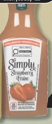 IGA SIMPLY FRUIT JUICE offer