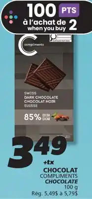 IGA COMPLIMENTS CHOCOLATE offer